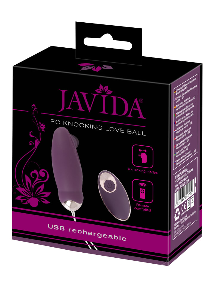 Javida Vibroei RC Knocking Love Ball in lila günstig kaufen 17,5 cm