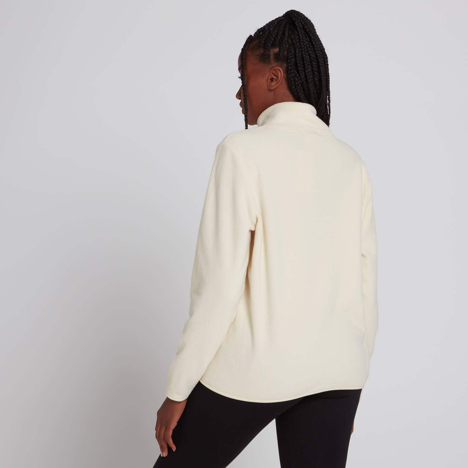 Veste zippée en polaire MP Essentials pour femmes – Écru