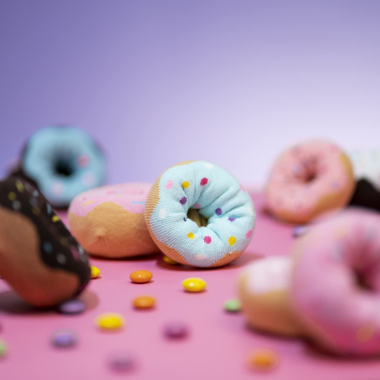 Soxo Socken Lustige Geschenke Für Frauen (Box, 1-Paar, 1 Paar) Bunte Socken Damen Donut