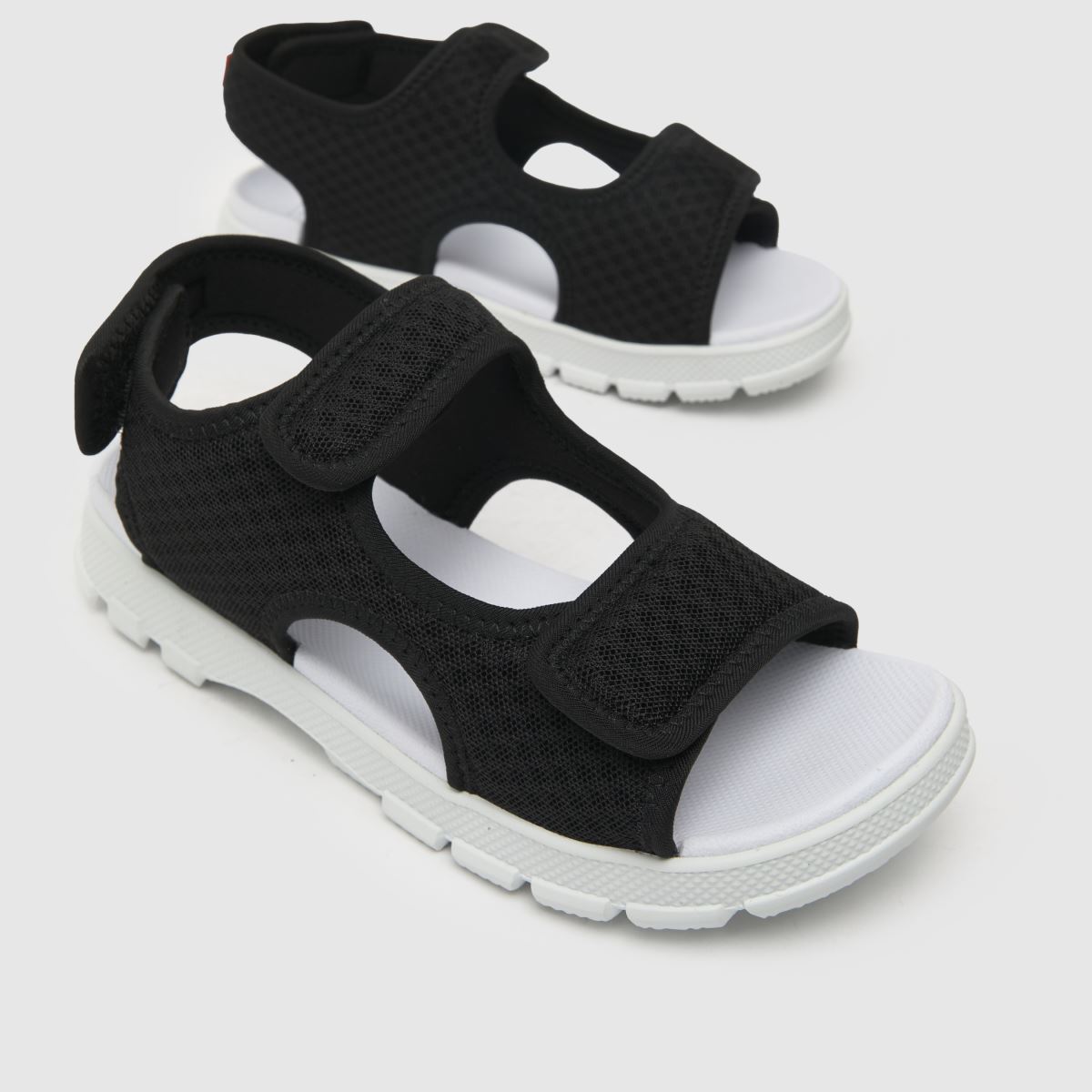 HUNTER BOOTS fekete-fehér utazó fiús junior szandál