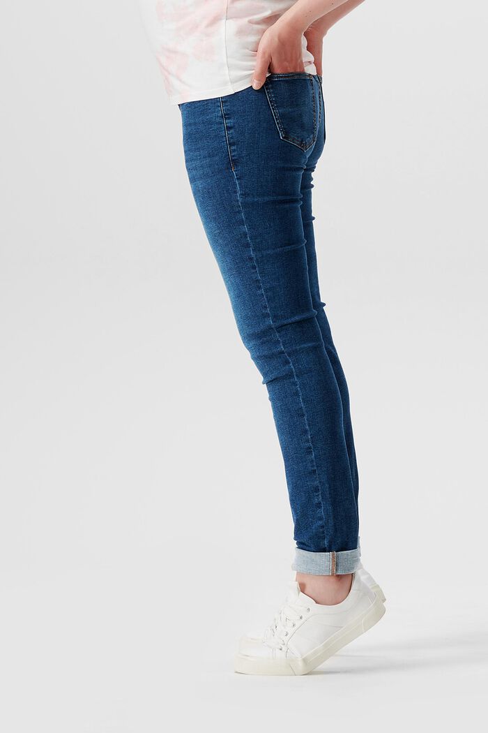 Schmal geschnittene Jeans mit Überbauchbund