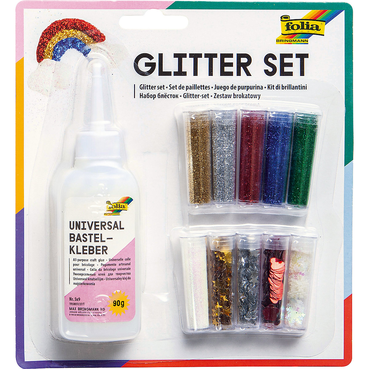 Glitterset XL, 11-tlg.