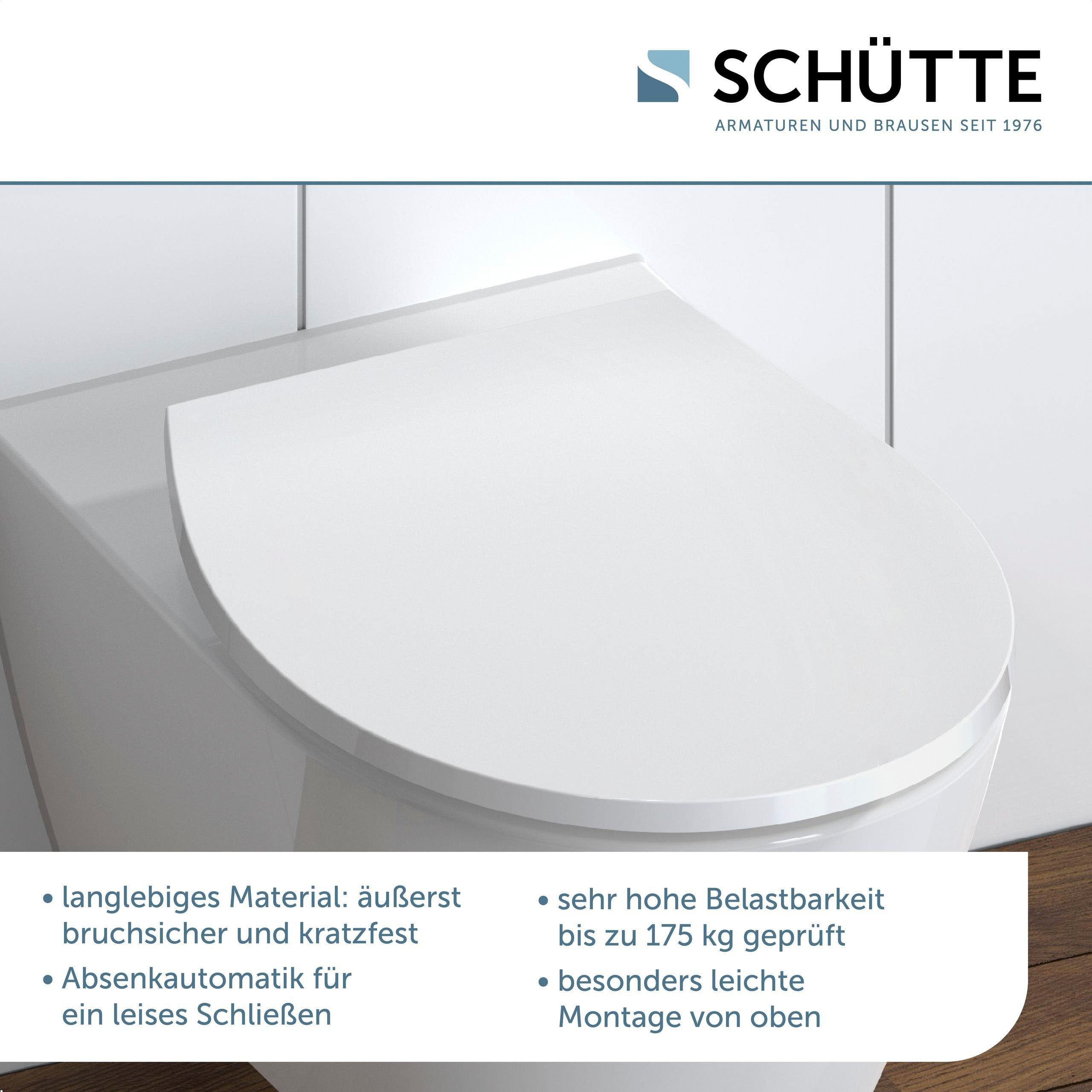 Schütte WC-Sitz, mit LED, Absenkautomatik, Schnellverschluss