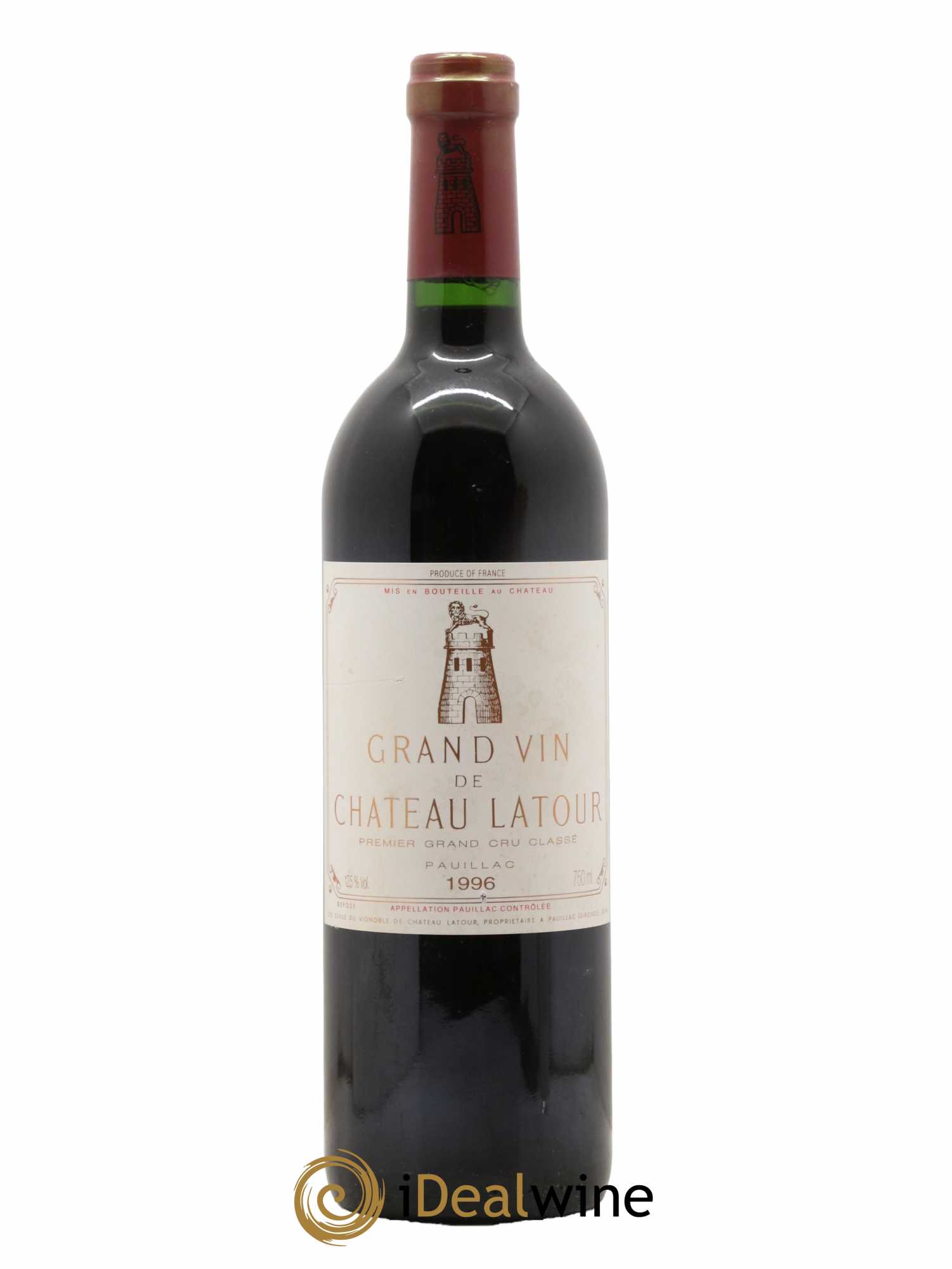 Château Latour 1er Grand Cru Classé  1996 - Lot de 1 Bouteille