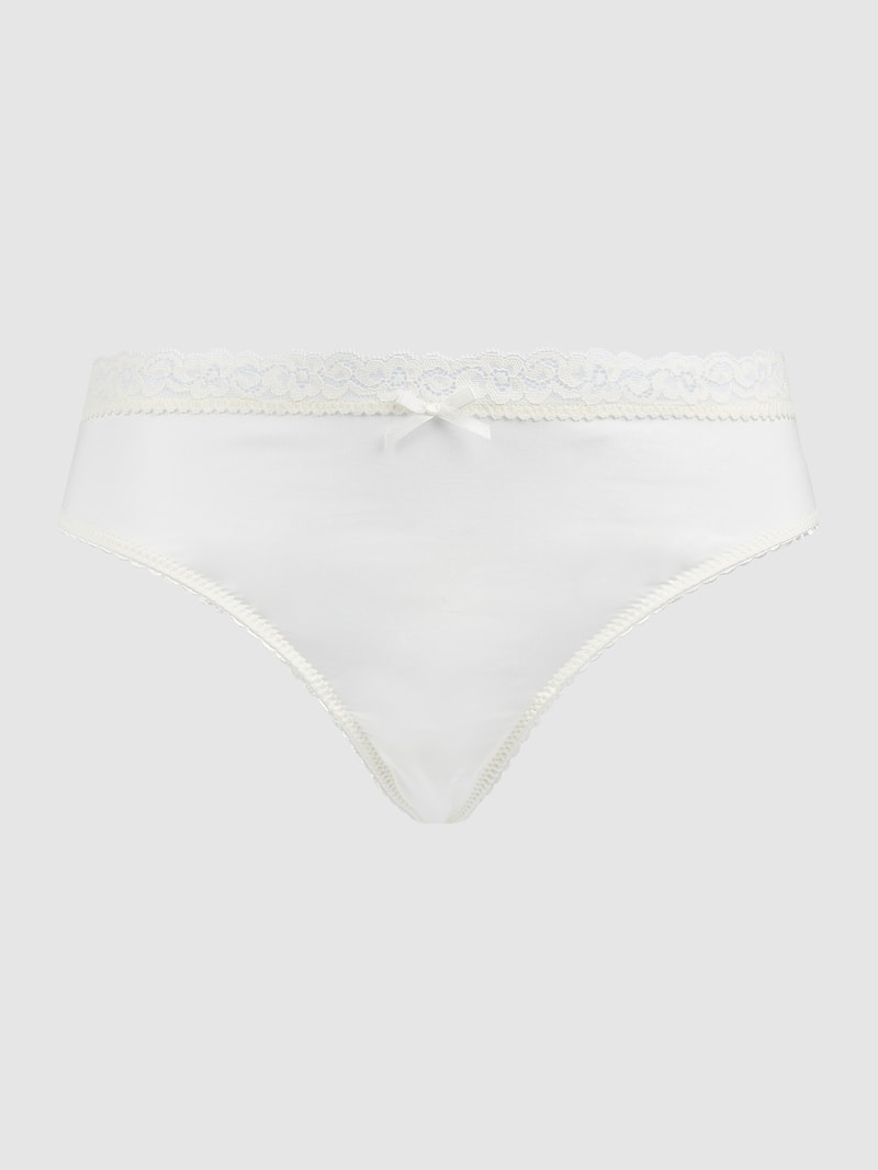 String aus Mikrofaser in beige
