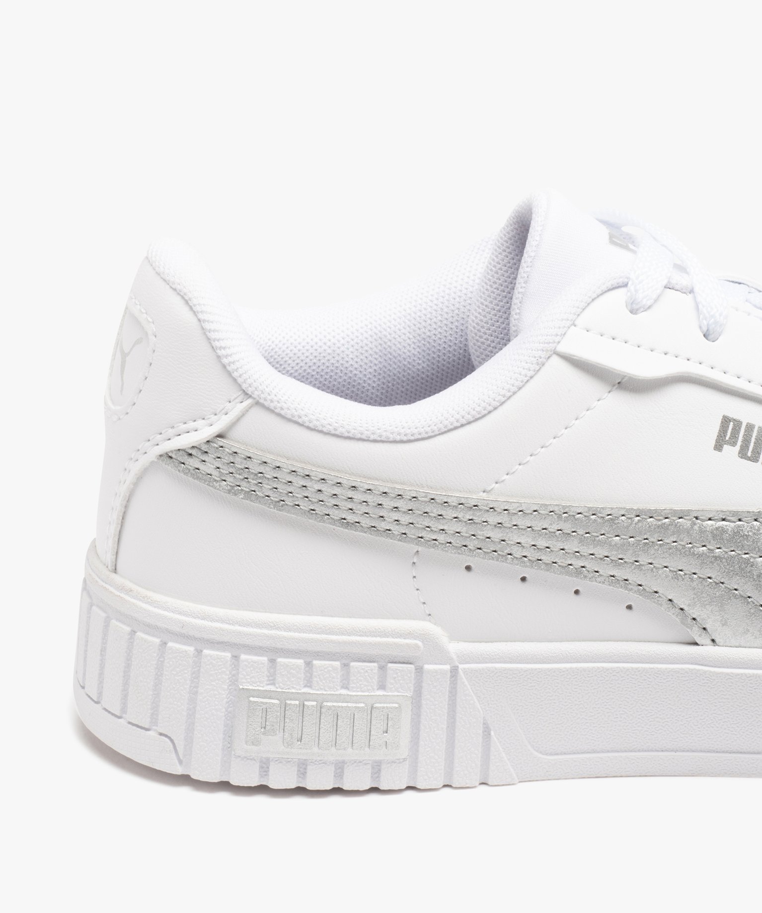 Baskets femme à bande métallisée - Puma blanc | GEMO