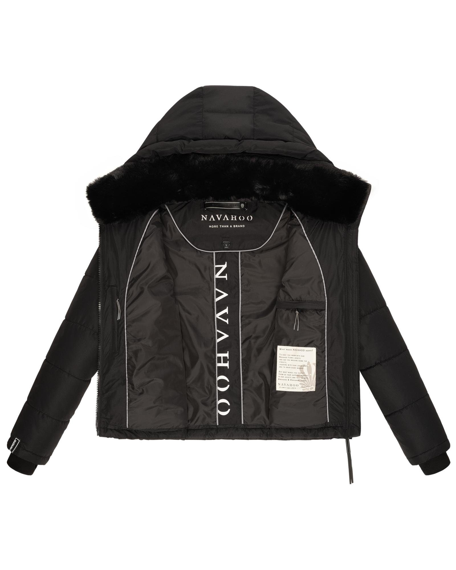 Navahoo Steppjacke Mit Liebe XIV Warme gesteppte Damen Winterjacke mit kuscheligem Kragen