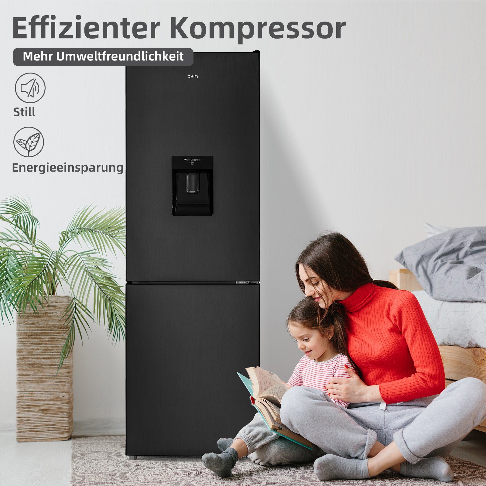 CHiQ Kühl-/Gefrierkombination No Frost FBM228NE4DE, 170 cm hoch, 54 cm breit, Multi-Air Flow,12 Jahre Garantie auf den Kompressor