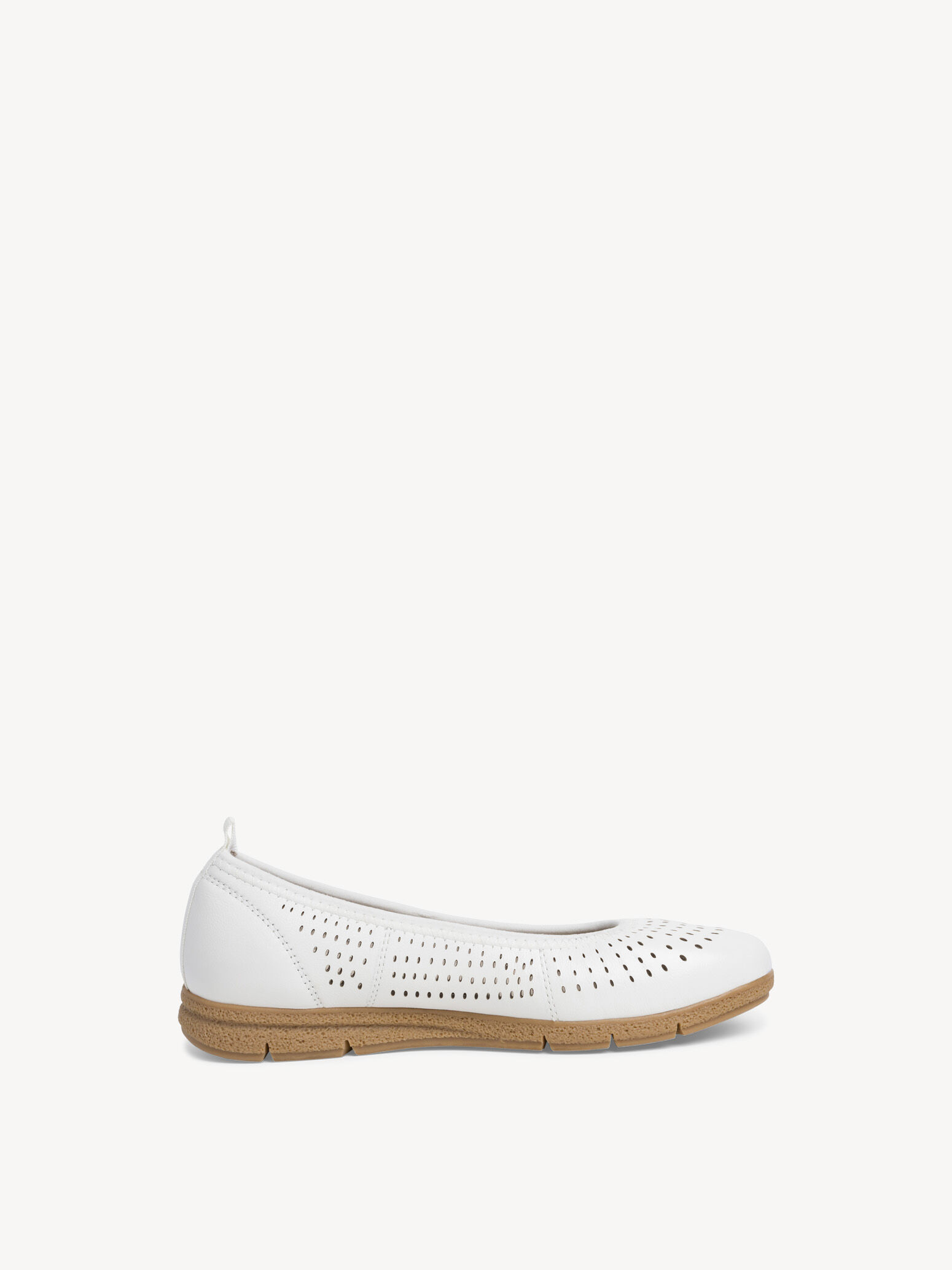 Ballerine en cuir - blanc