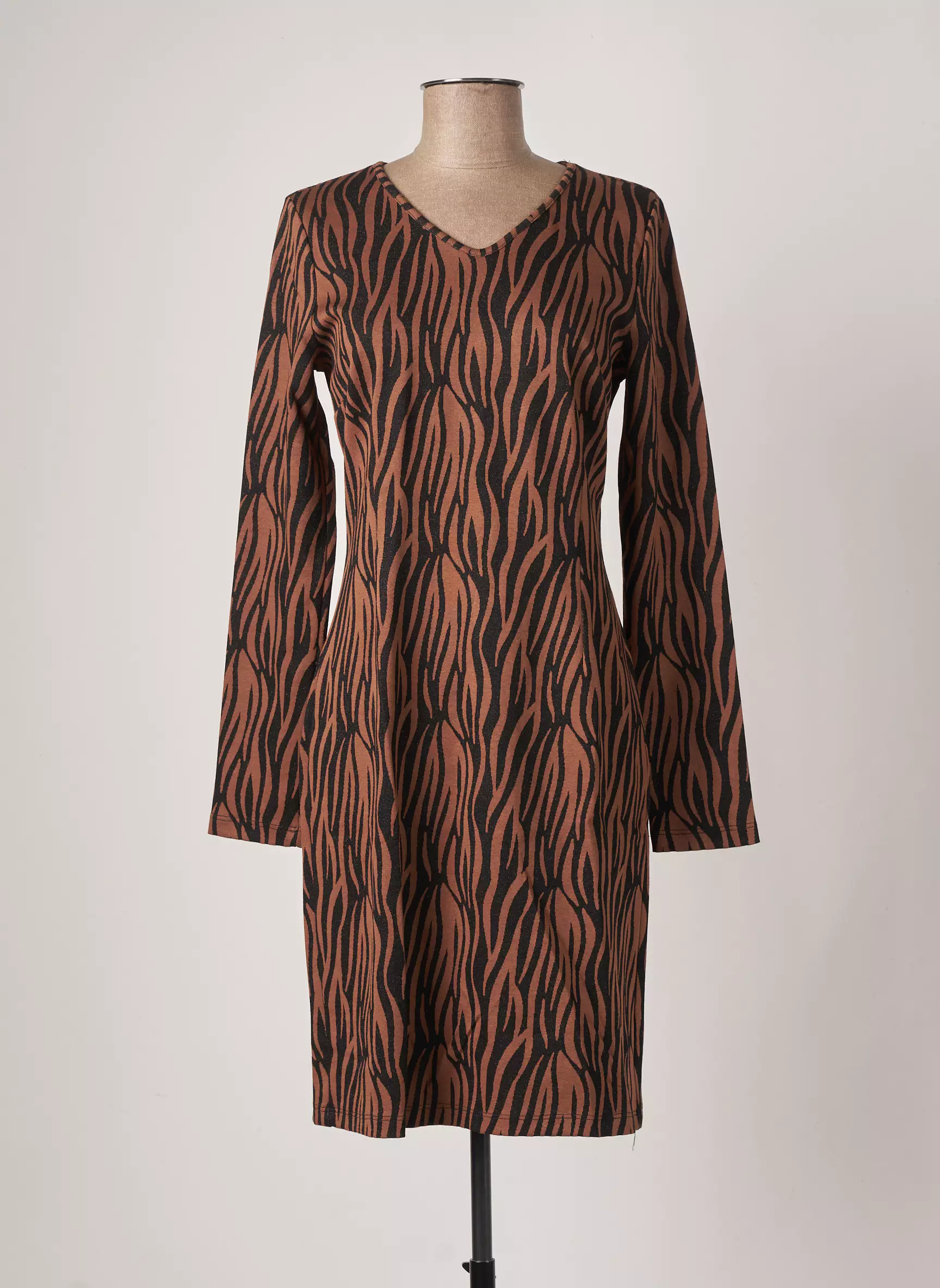 Orto Botanico Robes Mi Longues Femme couleur marron