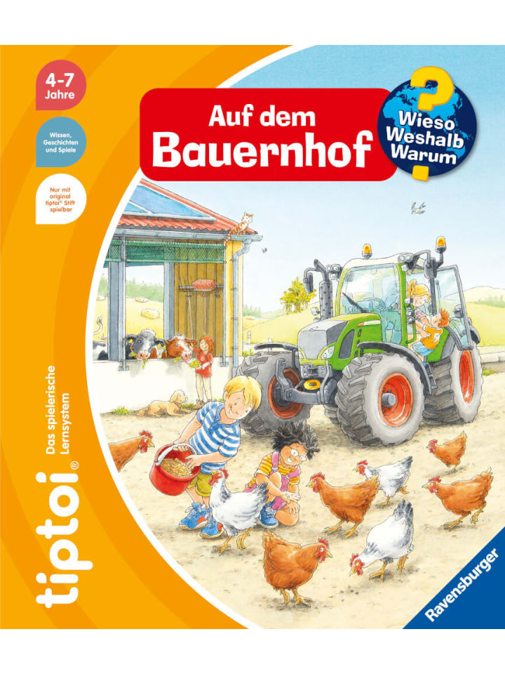 Ravensburger tiptoi Wieso? Weshalb? Warum? Auf dem Bauernhof, 4-7 Jahre günstig kaufen onesize