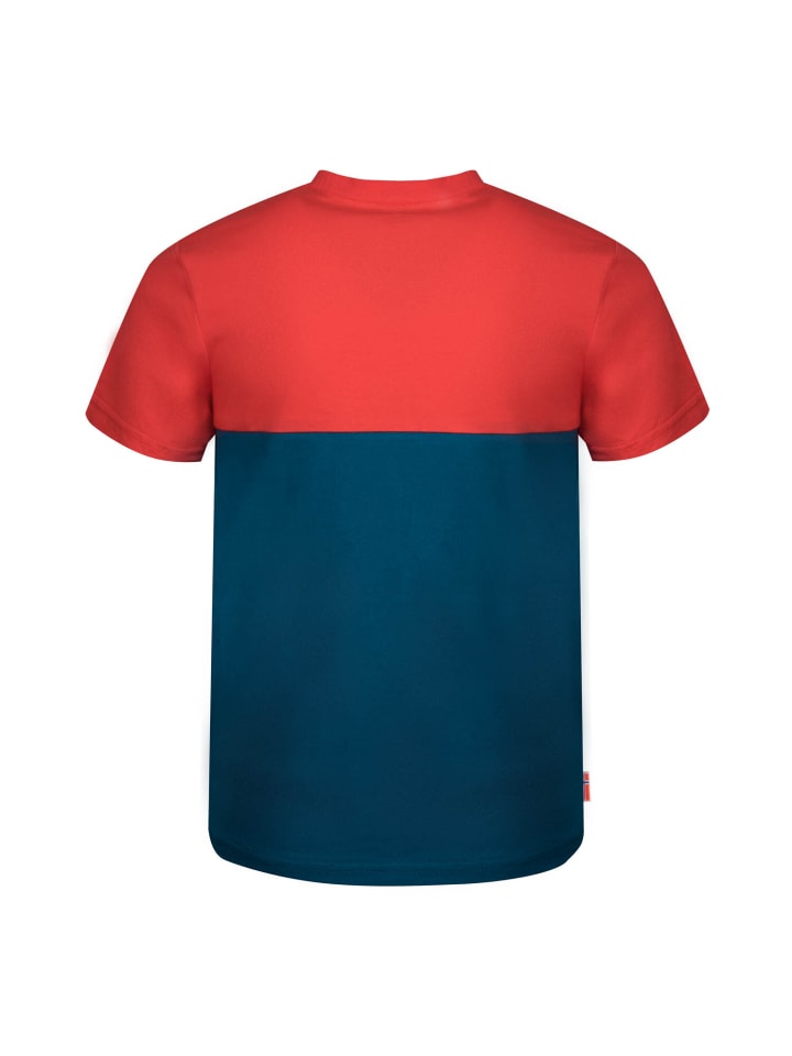 Trollkids Funktionsshirt Bergen in petrol/red günstig kaufen