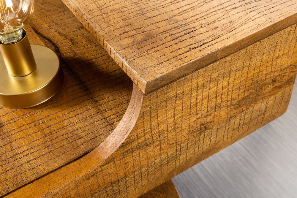 riess-ambiente Schreibtisch MONSOON 120cm braun (Einzelartikel, 1-St), Sekretär · Schublade · Massivholz · Büro