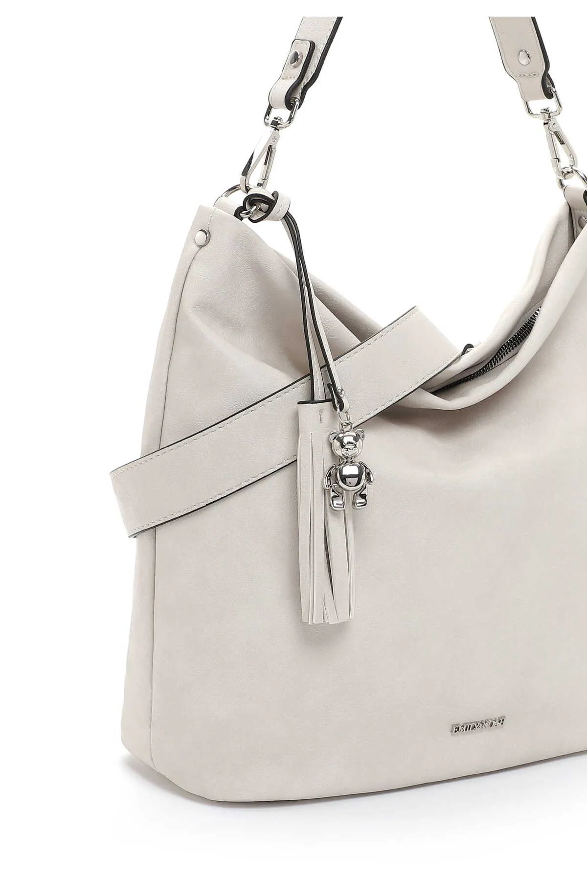 Emily & Noah  Handtasche - Ecru - Unifarben