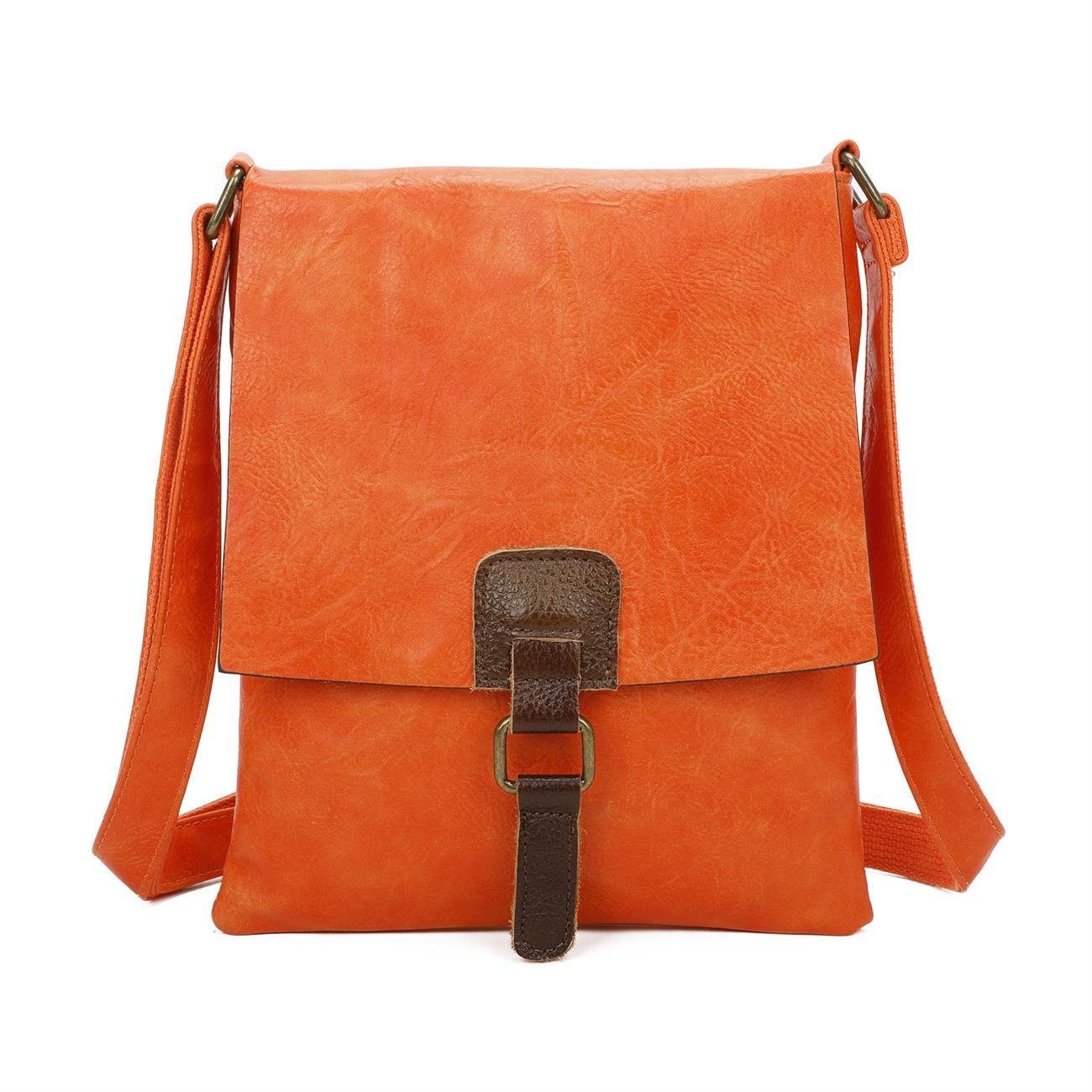 ITALYSHOP24 Schultertasche Damen Tasche Shopper Messenger CrossOver Tablet, als Umhängetasche, Handtasche, Bodybag tragbar