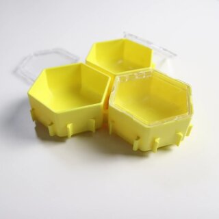 Honeycombs Ressourcenschalen inkl. Deckel (Gelb) (3)