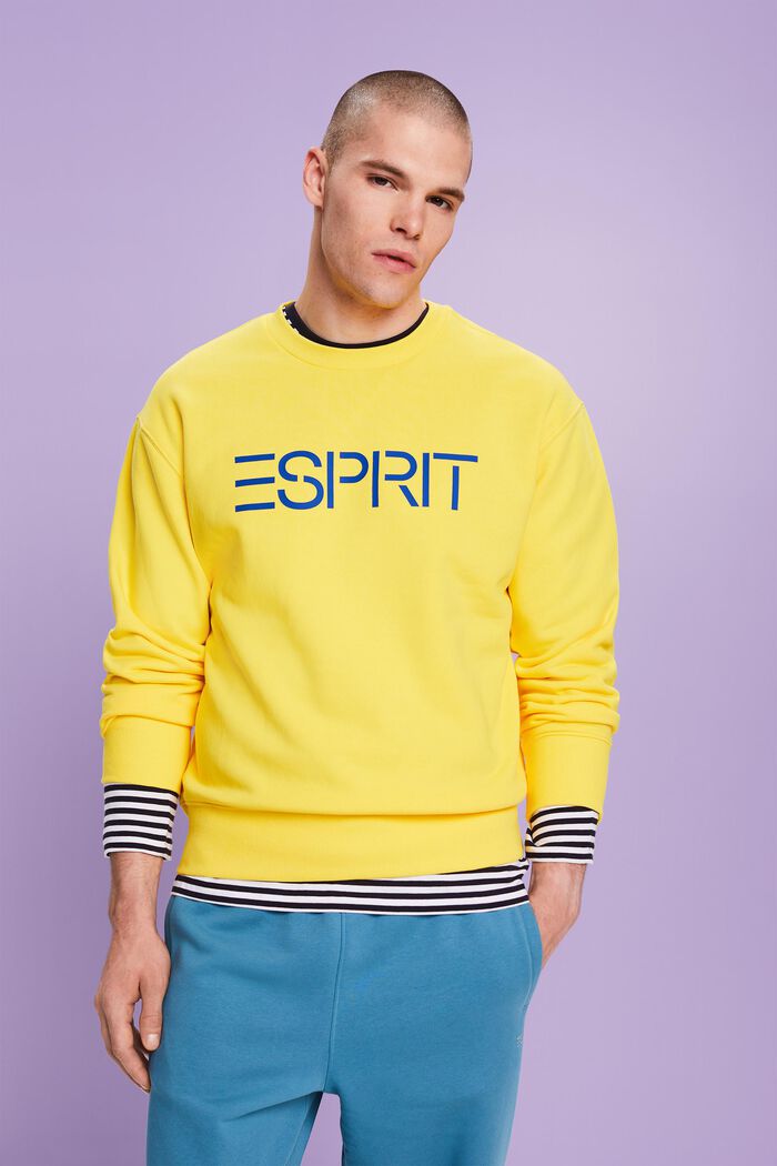 Unisex Logo-Sweatshirt aus Baumwollfleece