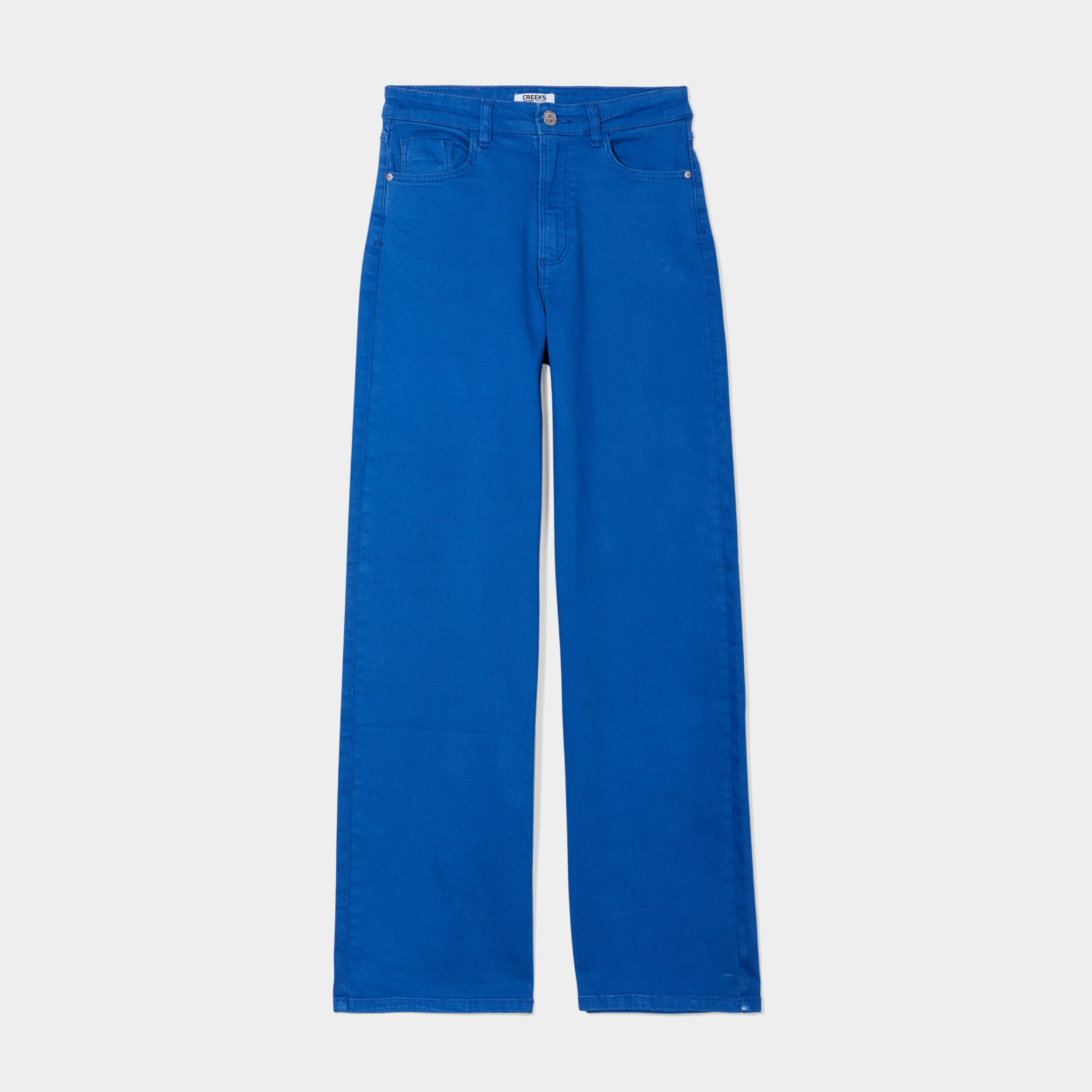 Pantalon large Creeks bleu roi femme | La Halle