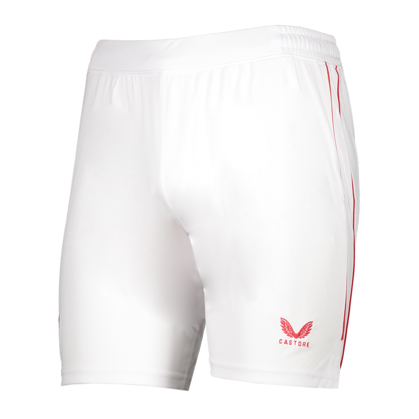 Castore FC Sevilla Short Home 2023/2024 Kids Weiss Rot F029