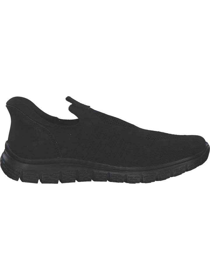 rieker Sportliche Slipper in schwarz/schwarz günstig kaufen