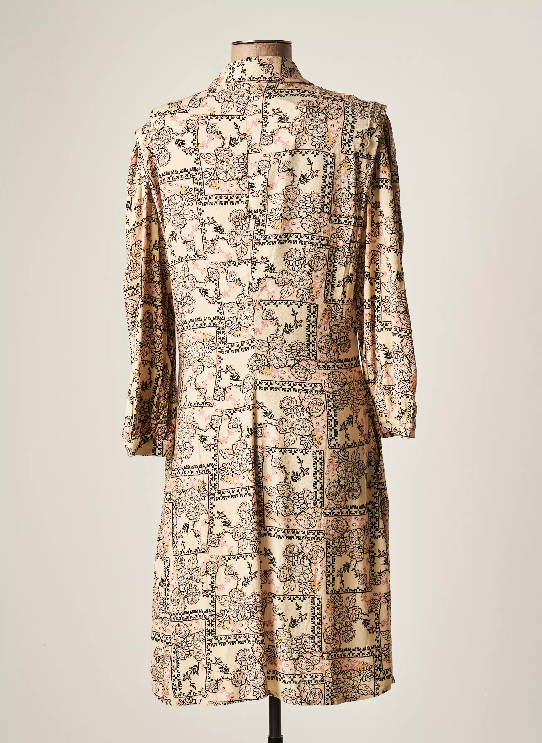 Desires Robes Mi Longues Femme couleur beige