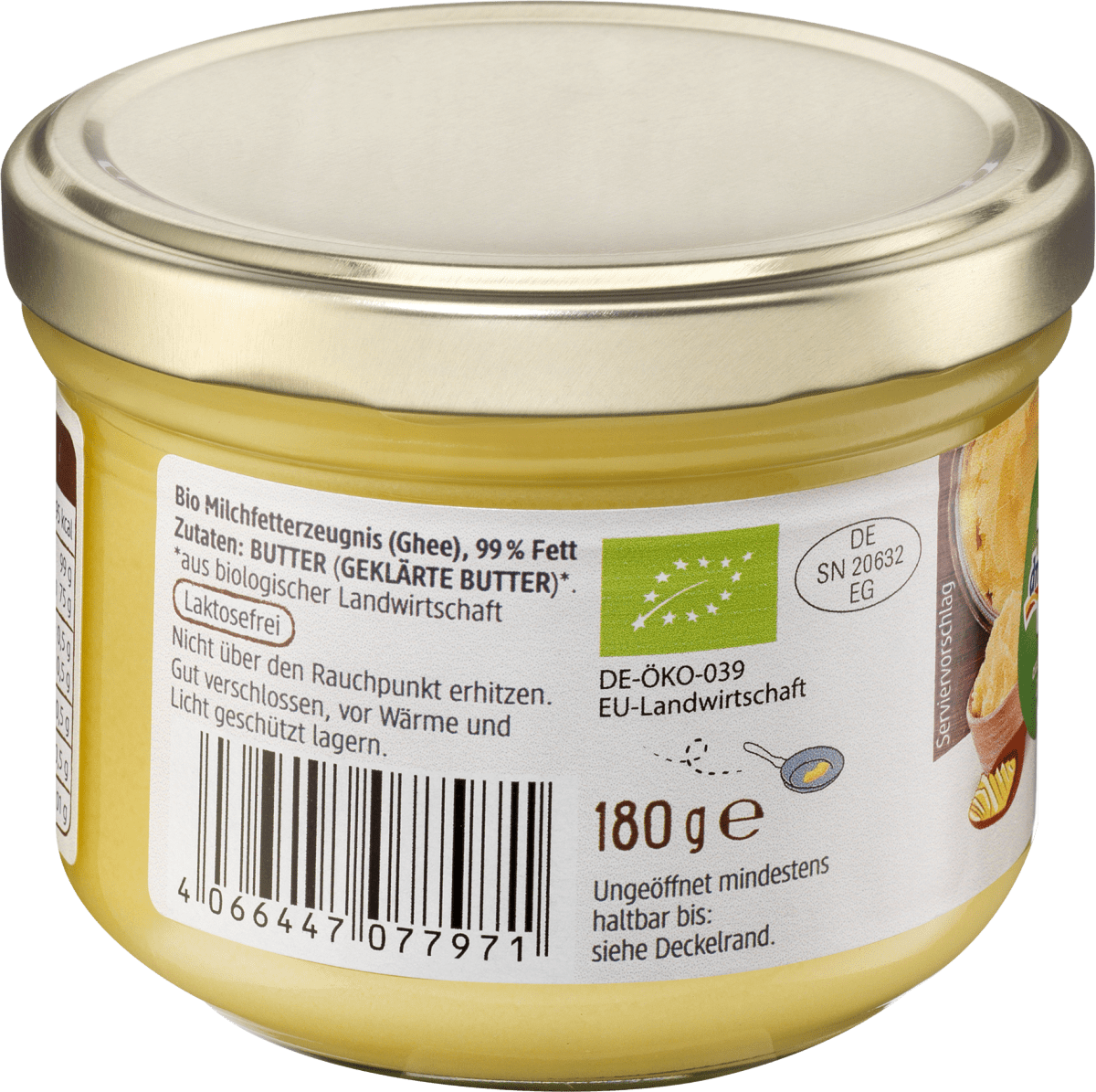 Ghee, geklärte Butter, 180 g