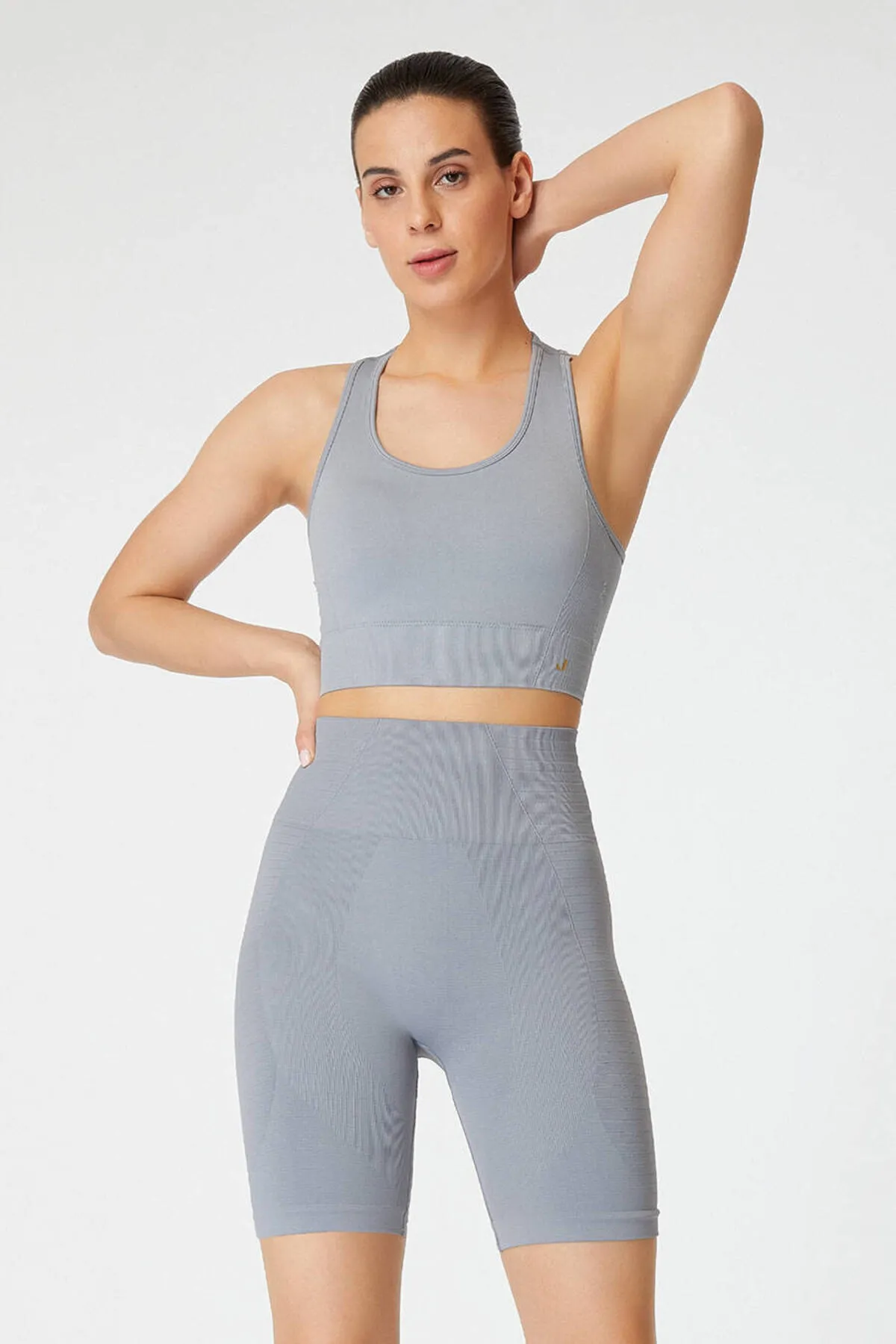 Jerf  Gela Double Layer Kompress Sport-BH Grau
