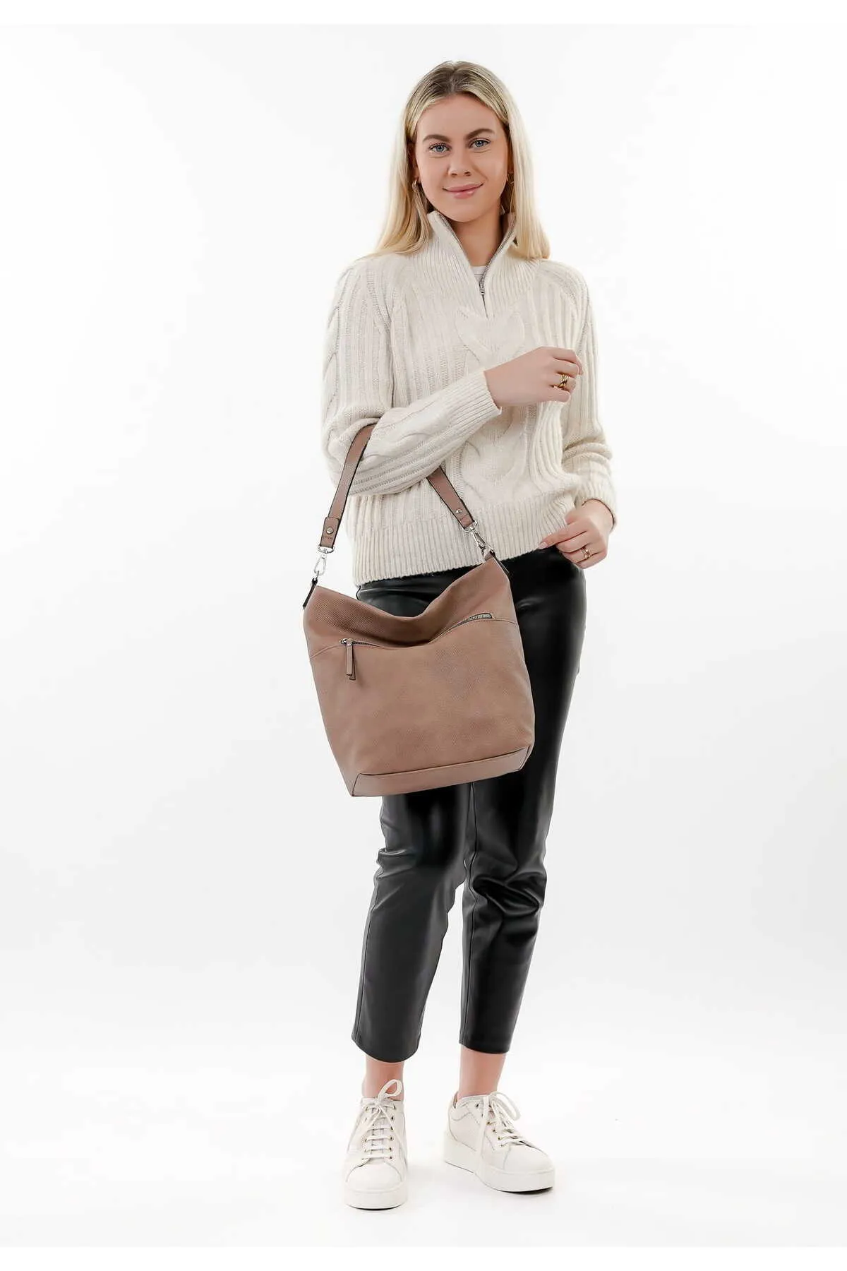 Emily & Noah  Handtasche - Beige - Unifarben