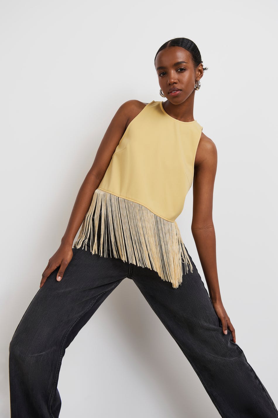 Elsa fringe top