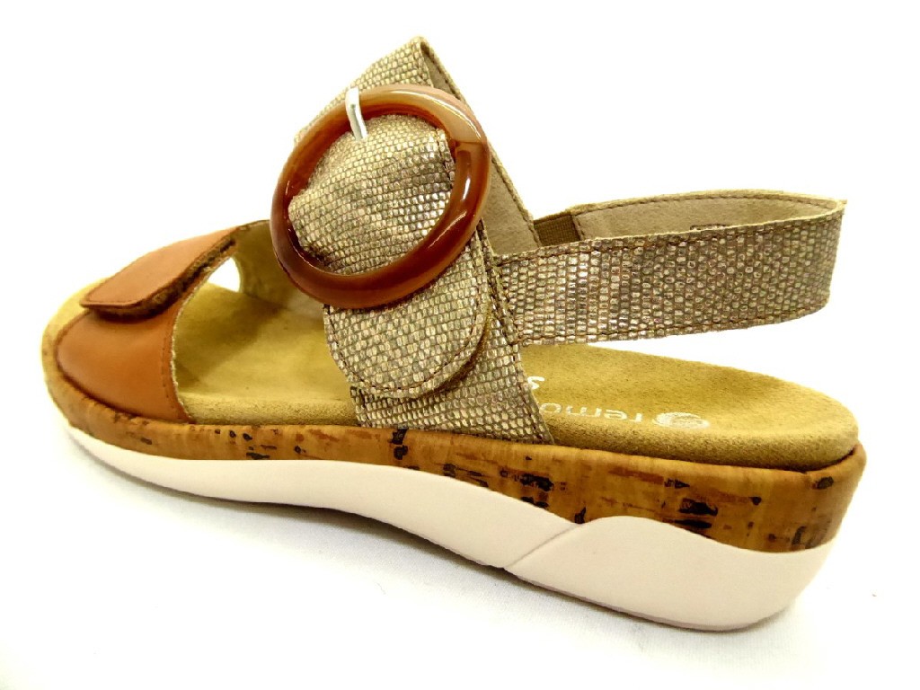 REMONTE Klassische Sandalen silber