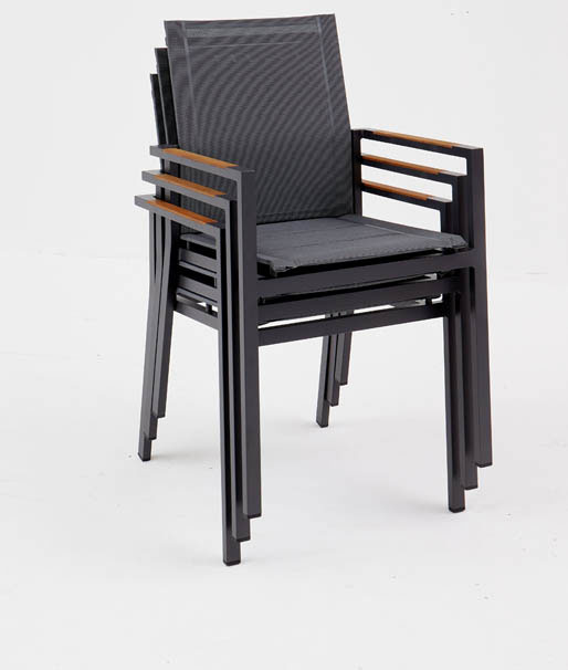 OUTDOORGartenstuhl Alu/Teak