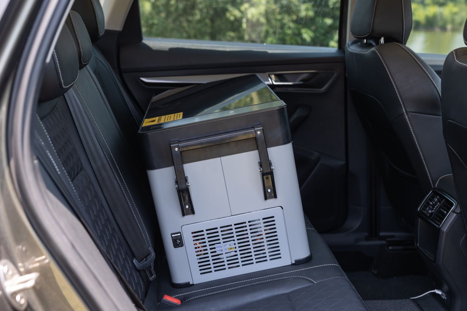CLEESINk Kühlbox Kompressor kühlbox auto 38L 12V/240V tragbare Kühlschrank mit Griff, 38 l