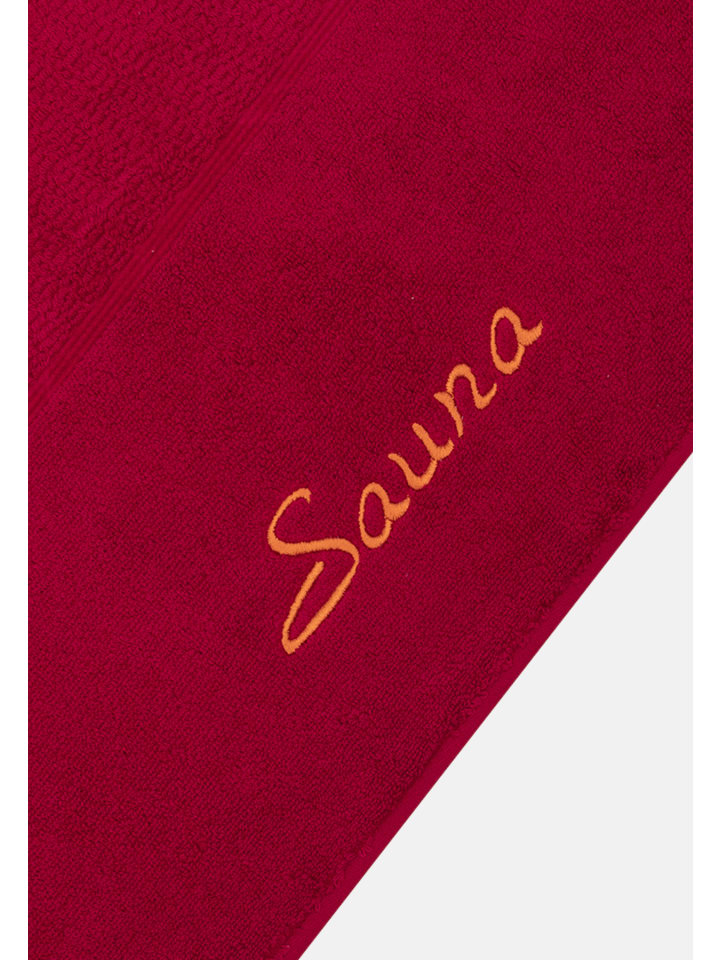 Möve for Frottana 2 X Saunatuch im Set Pearl in Ruby günstig kaufen 80 x 200 cm