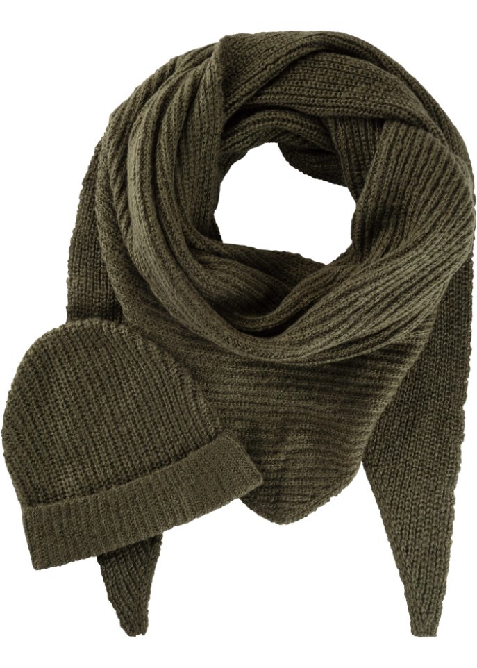 Strickset Schal und Mütze (2-tlg.Set)