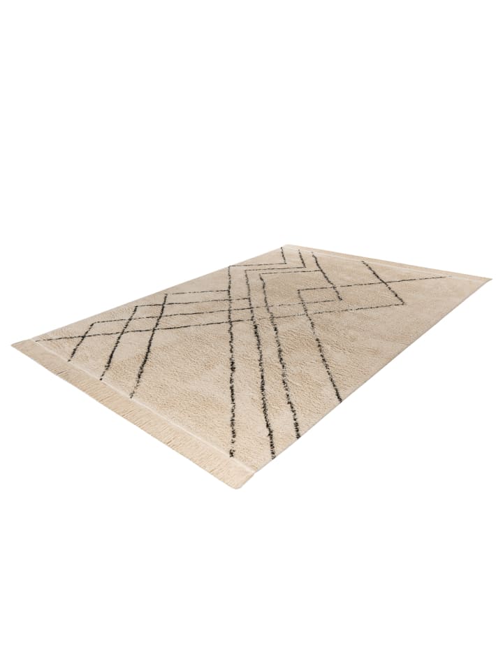 Kayoom Teppich Kessiah in Creme / Schwarz günstig kaufen