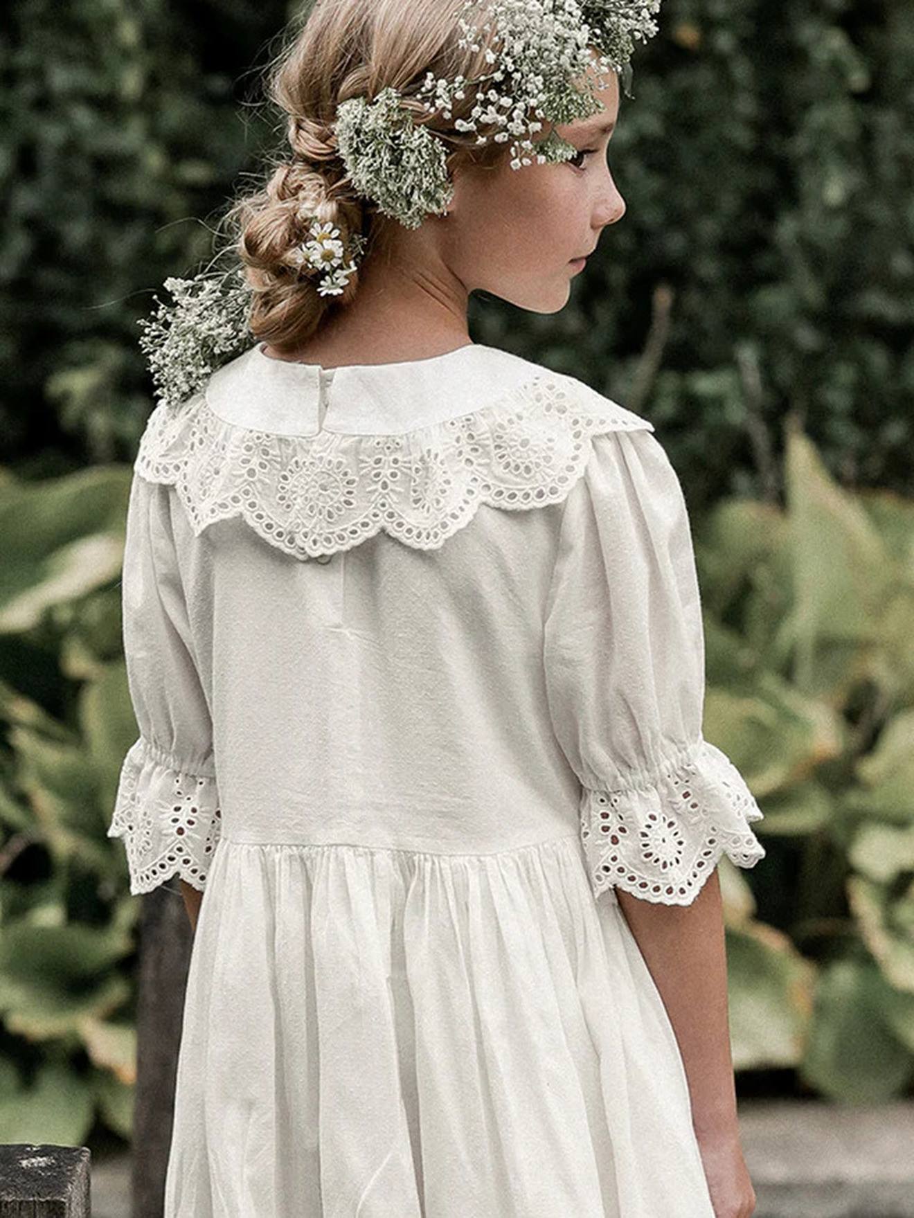Cyrillus Festliches Mädchen Kleid ADELINE CYRILLUS - weiß