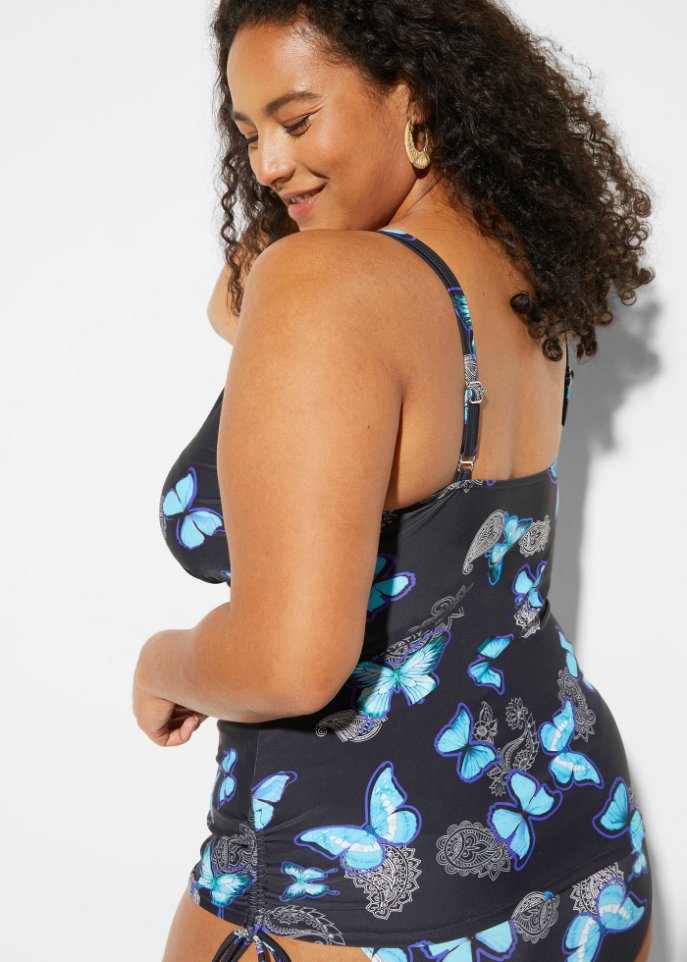 Tankini Oberteil aus recyceltem Polyamid