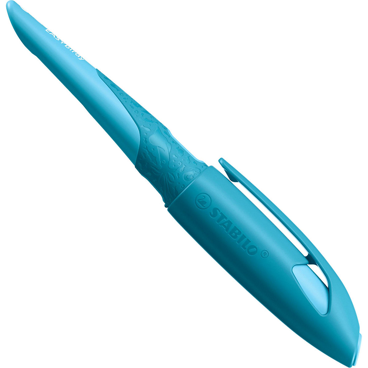 Schulfüller EASYbirdy Linkshänder A-Feder 3D Wildlife Special Edition blau, inkl. Patrone und Einstellwerkzeug