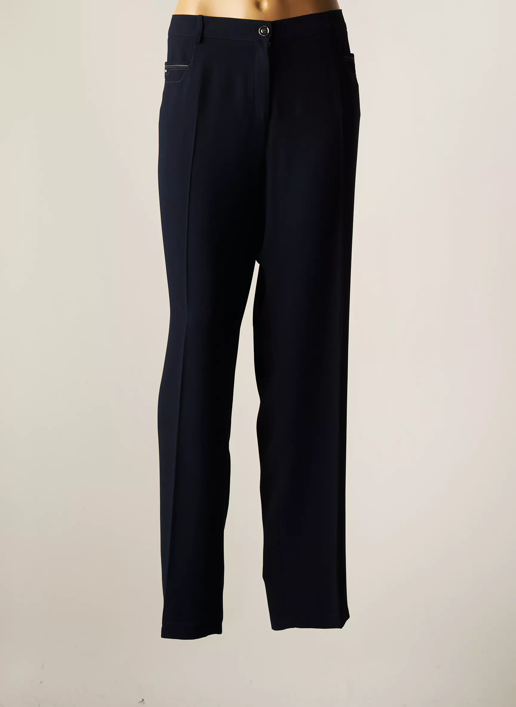 Christine Laure Pantalons Droits Femme couleur bleu