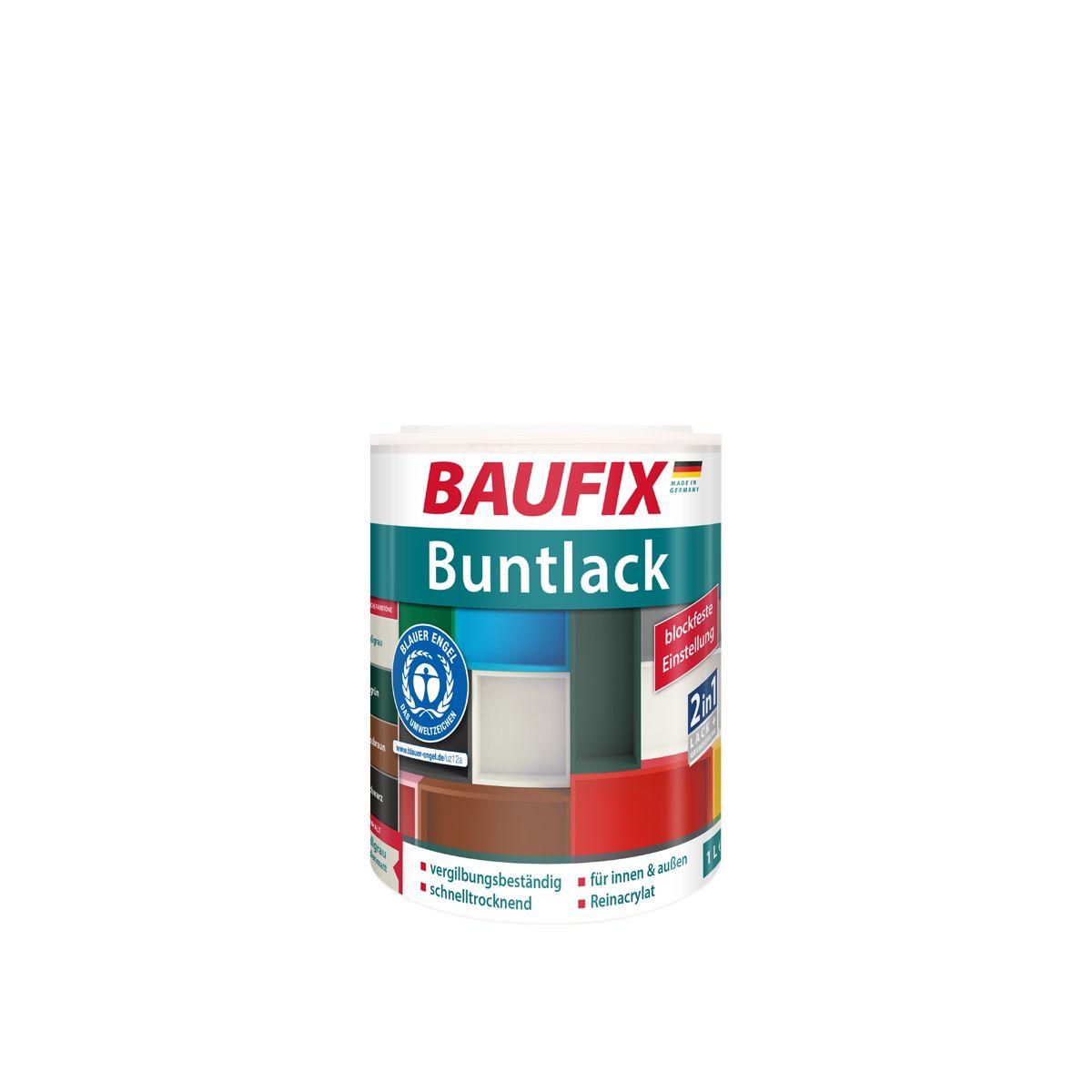 Baufix Buntlack seidenmatt grün 2- er Set