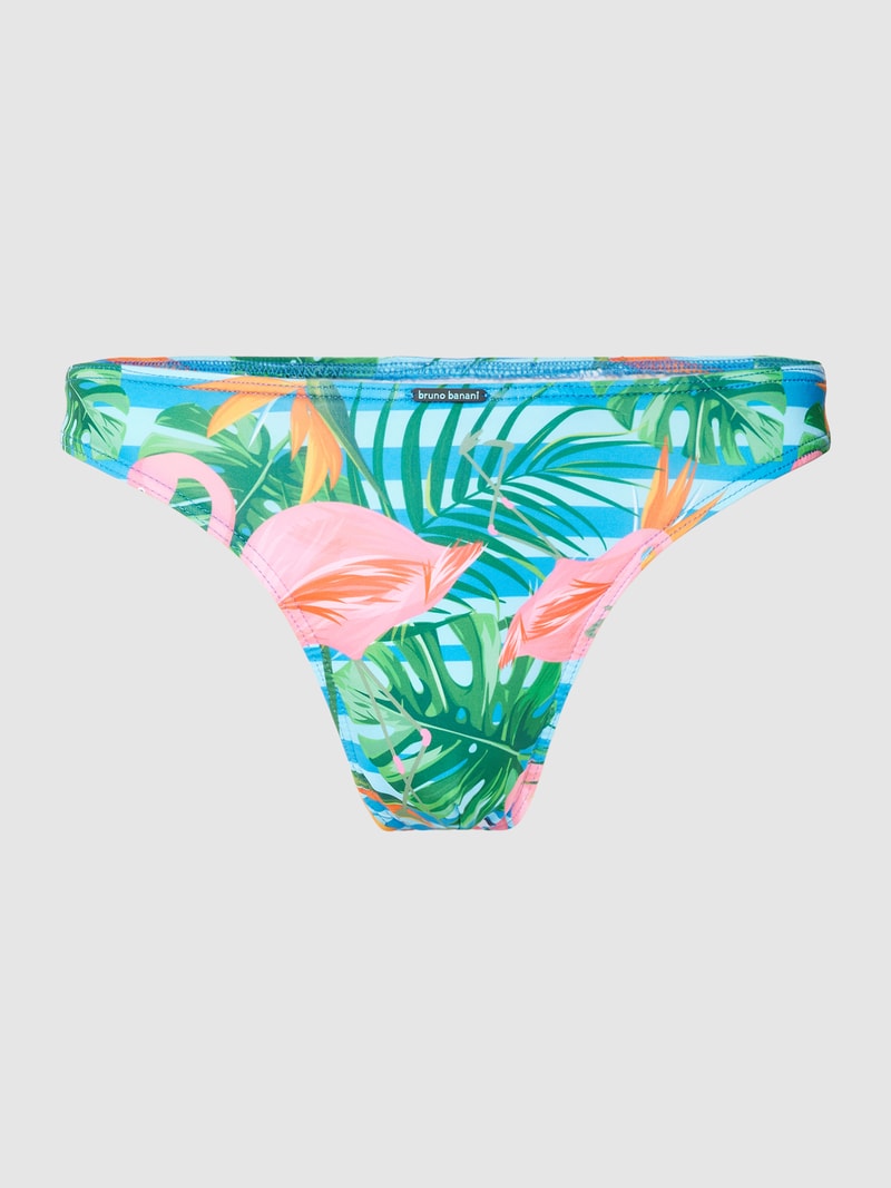 Badehose mit Label-Detail in pink