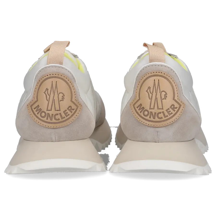 Moncler - Sneaker low PACEY Veloursleder Nylon - weiß