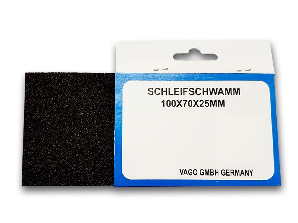 Vago-Tools Schleifschwamm 100x75x25mm 1 Stück Korn 80
