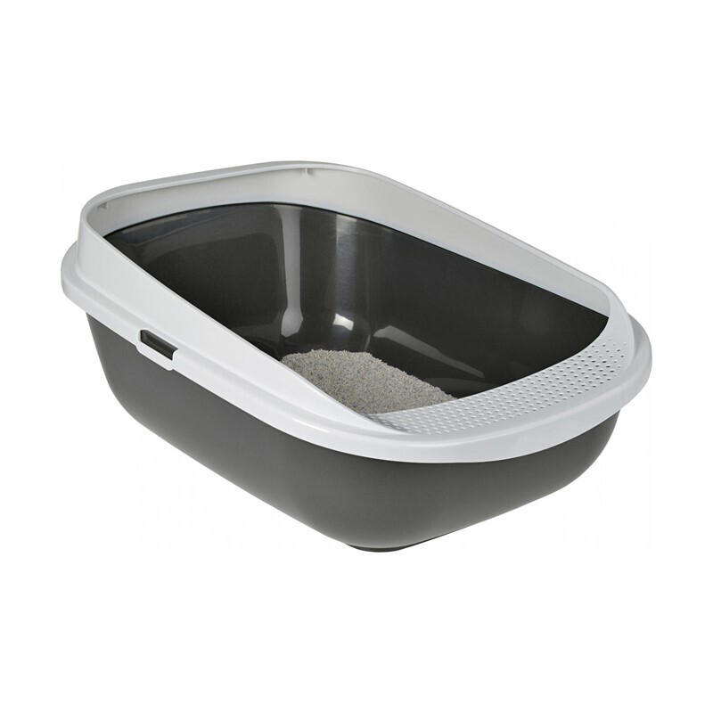 AniOne Katzentoiletten AniOne Katzentoilette High Rim M dunkelgrau