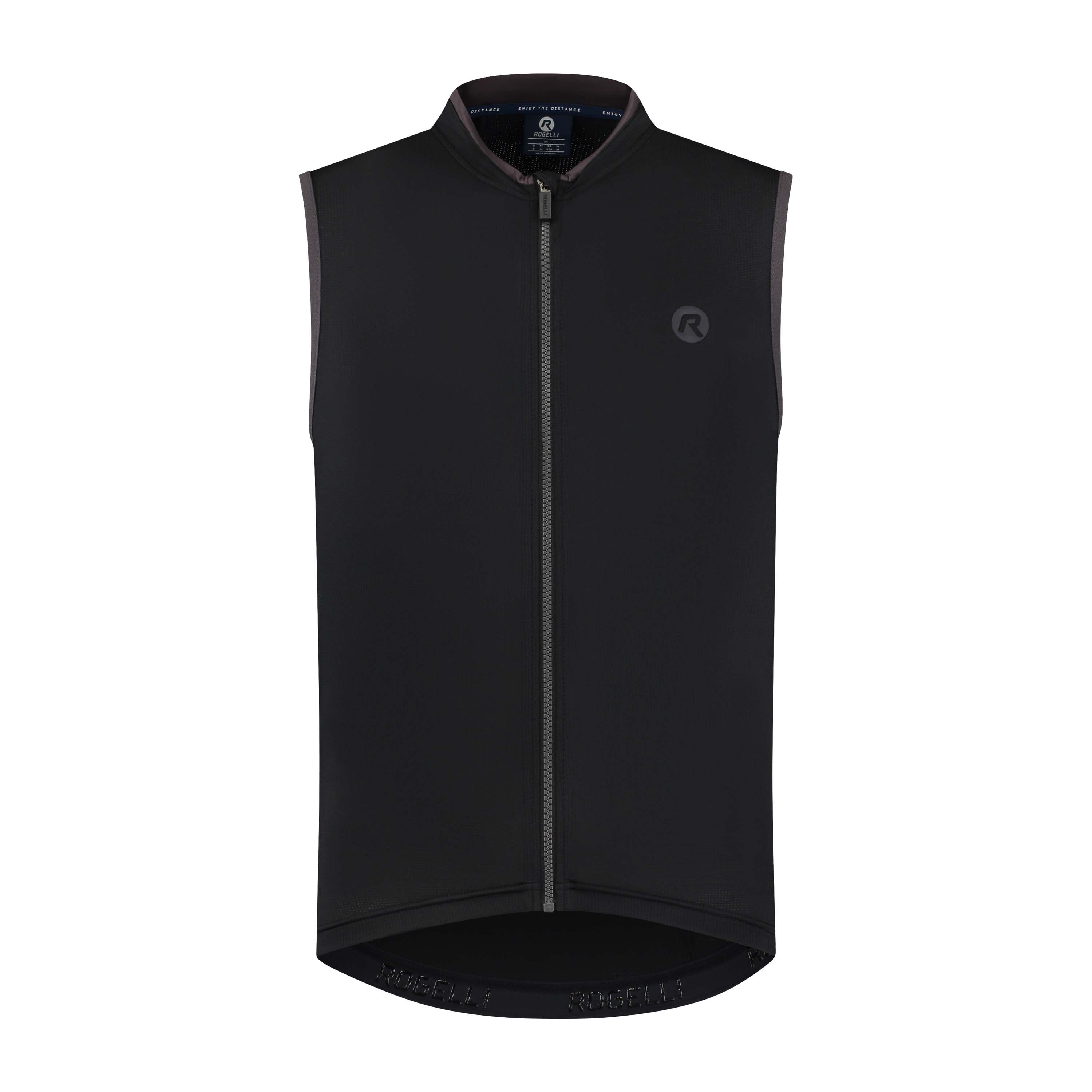 Rogelli Essential Schwarz Herren Radtrikot Ärmellos