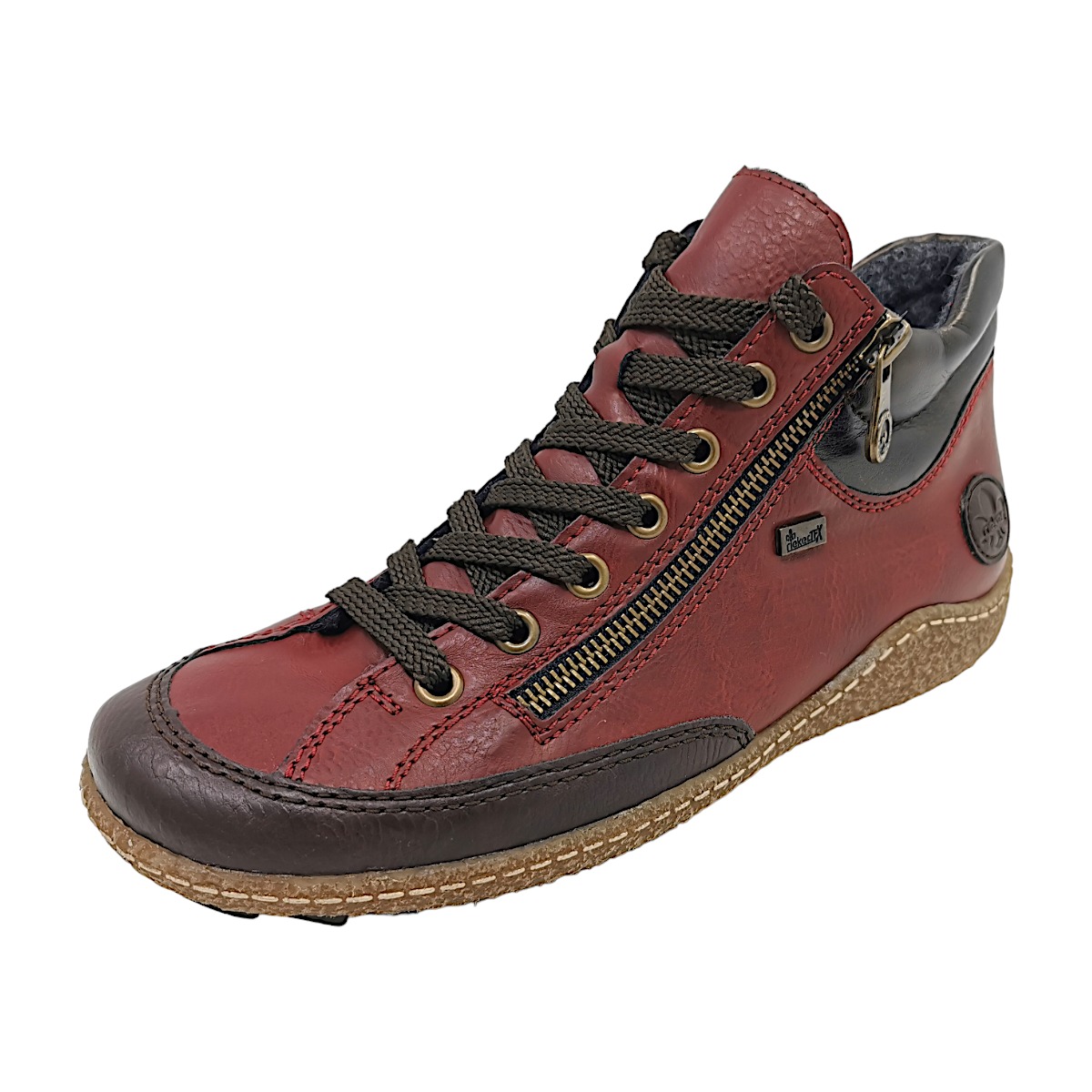 Rieker L7500-35 Rot 35 havanna/wine/antik