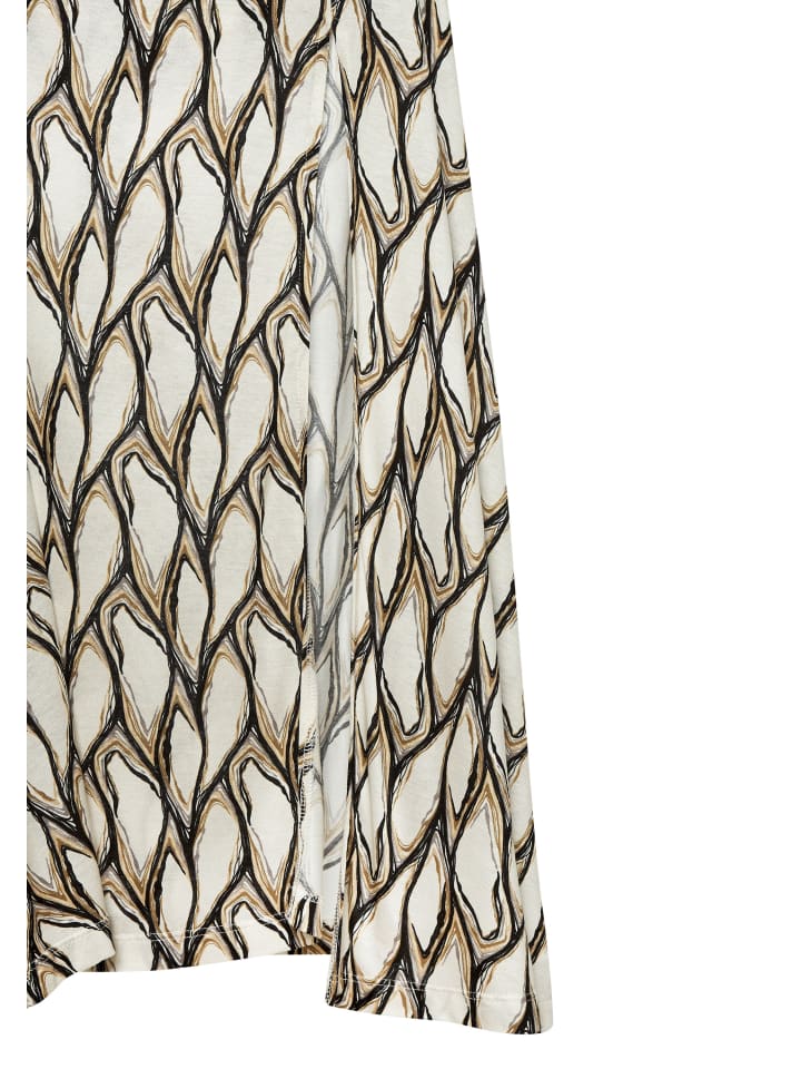 LASCANA Maxirock in creme-khaki bedruckt günstig kaufen