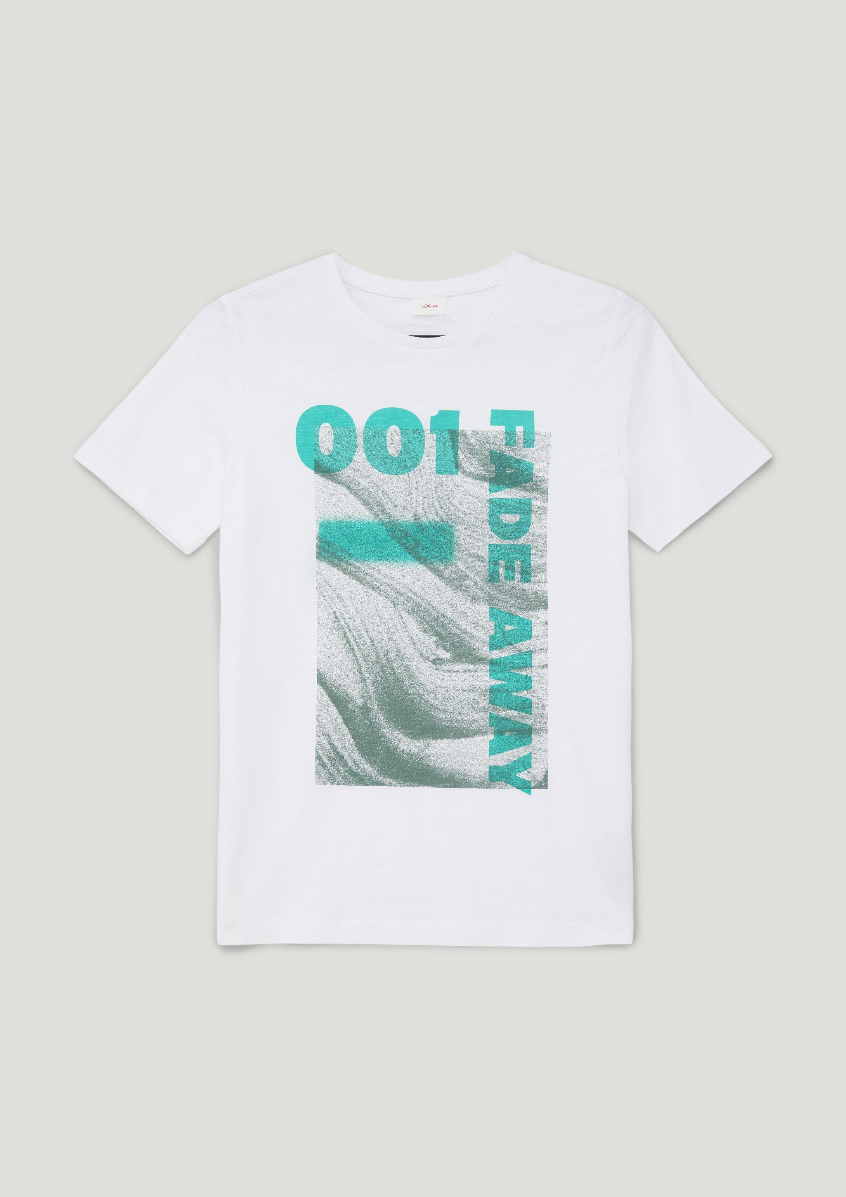 T-Shirt mit Flammgarnstruktur  2130507-0100