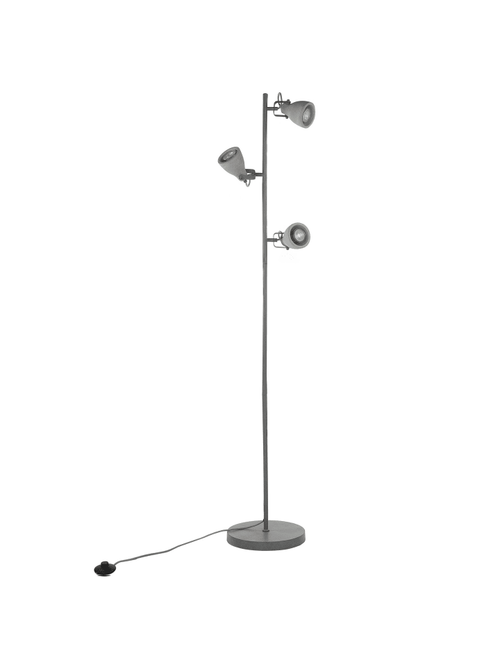 Beliani Stehleuchten MISTAGO in Grau - (W) 28 x (H) 163 x (L) 28 cm günstig kaufen onesize