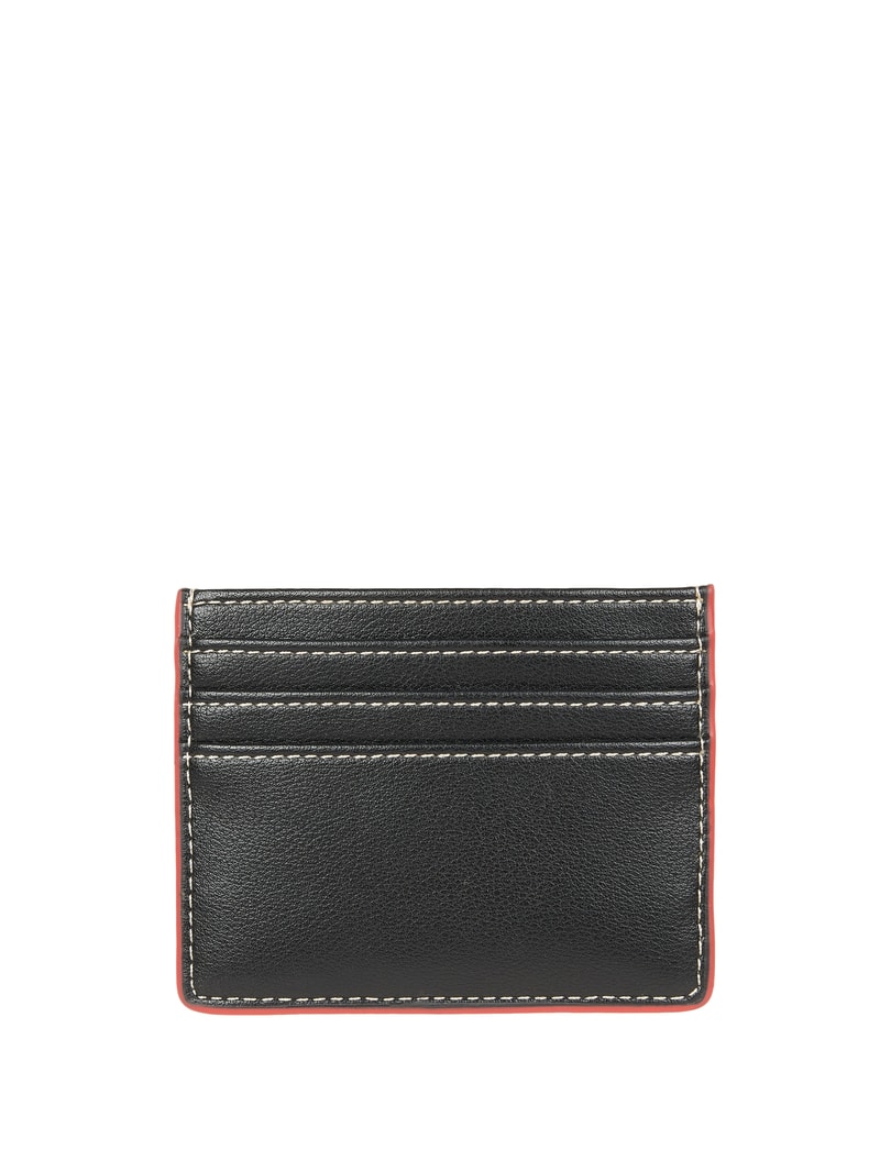Kartenetui mit Logo in schwarz